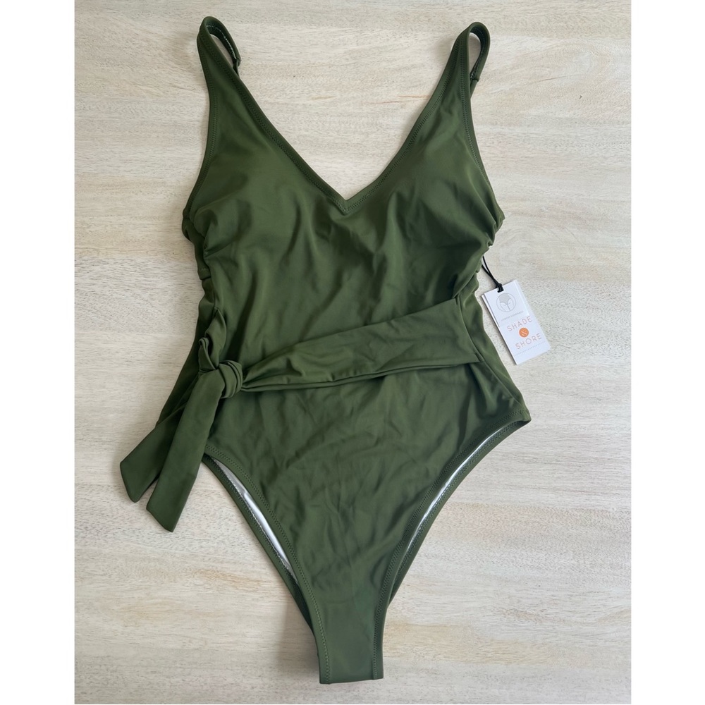 Army Green One Piece Swimsuit